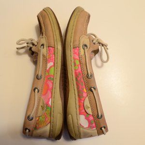 Sperry Angelfish fun Tropical floral print 6 1/2